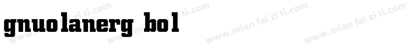 gnuolanerg bold字体转换